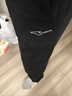 鸿星尔克运动裤男秋冬季新款加绒休闲裤长裤束脚针织卫裤男士裤子九分裤 【加绒】-正黑-1026 3XL （180-185cm/150-160斤） 实拍图