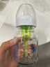 布朗博士防胀气奶瓶套装新生儿专用(0-3月玻璃150ml+3-6月玻璃270ml)萌兔 实拍图