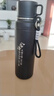 索赫【品质推荐】索赫超大容量保温杯 316底学生上学茶水分离水杯 【舍得】黑色1000ml 实拍图