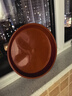 九千谷花盆托盘3个装圆形平边大型盆栽花盆底座拖盘直径25cm砖红1978 实拍图