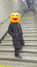 优衣库童装男童女童高级保暖羽绒大衣外套长款羽绒服478153 09 黑色 150 实拍图