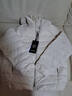 雅鹿羽绒服女士轻薄秋羽绒连帽简约纯色修身保暖短款外套 米白 175  实拍图