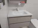 小米嘉美系列浴室柜陶瓷一体盆太空铝合金蜂窝铝洗手盆柜组合洗漱台洗脸台 70cm智能半封方镜+陶瓷一体盆 实拍图
