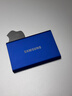 三星（SAMSUNG） 1TB Type-c USB 3.2 移动固态硬盘（PSSD） T7 蓝色 NVMe传输速度1050MB/s 手机直连笔记本外接 实拍图