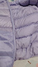 优衣库童装男童女童高级轻型羽绒连帽外套帽子可拆卸471377 71 浅蓝紫色 150 实拍图
