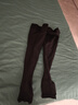 振德医用静脉曲张弹力袜 二级中压长筒开口 静脉曲张袜压力袜 黑色 M 实拍图