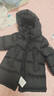 保姆鹅  【风墙】儿童羽绒服宝宝中长款护脸加厚外套保暖童装[NG2664] 炭黑 100 实拍图