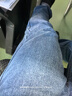 真维斯（Jeanswest）王一博代言牛仔裤男秋冬新款天丝舒适修身直筒高端潮牌休闲裤子男 深蓝【加绒保暖】 32 码(2尺5) 【建议130-140斤】 实拍图