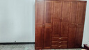 小木窝（XIAOMUWO） 衣柜 胡桃木实木衣柜卧室家具储物现代中式大衣柜组合衣橱经济型 六门衣柜 组装 实拍图