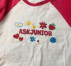 ASK JUNIOR童装儿童T恤女童秋装小童字母长袖百搭休闲插肩袖婴幼打底衫 实拍图
