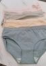 猫人【医护级首次免洗】女士内裤女纯棉抑菌中腰无痕大码少女三角裤 实拍图