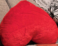 创意红色爱心毛绒抱枕客厅沙发靠枕结婚房情侣床上靠垫送生日礼物 红色爱心【结婚庆典喜庆款】 50厘米【面料升级 质量保证】 实拍图