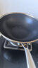 炊大皇 炒锅 304不锈钢炒菜锅煎锅 平底不粘炒锅32cm 可立可视盖不挑灶 实拍图