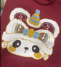 嘟嘟家男童毛衣冬装宝宝拜年服红色儿童过年衣服潮女童年装喜庆 红色 80 实拍图