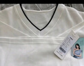 品彩（PinCai）长袖t恤女v领拼色设计时尚精致典雅气质上衣打底衫 P13KT2343 实拍图