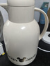 迪士尼保温壶家用暖水壶热水瓶暖壶暖瓶玻璃内胆按压式 1.7L奶油白金 实拍图