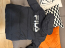 斐乐（FILA） 羽绒服男装冬季保暖连帽运动休闲长袖加厚外套开衫男装上衣 正黑色-BK L 175/96A 实拍图