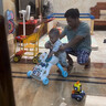 宝宝学步推车三合一岁幼儿童手推学步车玩具婴儿助步走路扶走神器 升级版-蓝【水箱加重】电池款 晒单实拍图