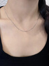 DAISY DREAM999银素链无吊坠项链女极简足银替换锁骨链万能裸链条细款颈链 【999银】45cm十字链 实拍图