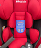 Heekin德国 儿童安全座椅汽车用0-4-12岁婴儿宝宝360度旋转ISOFIX硬接口 尊享红(遮阳棚+上拉带+侧保护) 实拍图