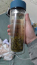富光男女士双层玻璃杯 高硼硅玻璃304茶隔水杯子 带茶隔泡茶杯400ml 实拍图