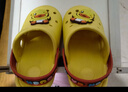B.Duck小黄鸭童鞋儿童花园鞋男童宝宝洞洞鞋女童舒适软底拖鞋5966黄色22 实拍图