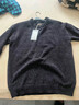 马登工装雪尼尔圆领毛衣保暖亲肤打底针织衫男秋季休闲慵懒上衣 黑灰色 【毛衣冬季男/黑色毛衣/毛线衣】 2XL （170-185斤） 实拍图