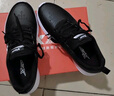 特步运动鞋男鞋跑鞋冬季皮面防水轻便减震健身休闲慢跑步鞋子男黑色 实拍图