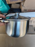 【加高】不锈钢汤锅加厚家用加高煲汤大容量煮粥炖锅 加高：加大【24cm】汤锅+玻璃盖 实拍图