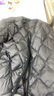雪中飞轻薄短款羽绒服打底女小V领鸭绒保暖舒适短外套 黑色 S 实拍图