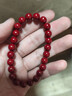 爆款正品仿朱砂男女素手链招财含量砂矿男女星光辰砂手串 朱砂素串8mm 实拍图