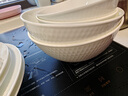 松发瓷器好韵纯白暗纹系列碗盘釉下彩碗具家用陶瓷碗碟餐具碗盘碟组合 好韵5英寸碗2个装 实拍图