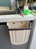 五月花厨房壁挂垃圾桶9L家用橱柜门壁挂式卫生间客厅悬挂收纳折叠款 实拍图