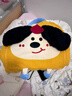 柚琳学生午睡毯子办公室抱枕被子二合一加厚加绒车载毯子沙发床头靠垫 黄色大耳狗 实拍图