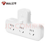 公牛（BULL）转换插头/品字形一转三插座/转换插座/电源转换器 适用于卧室、厨房 3位总控开关  GN-9603K白色 实拍图