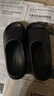 朴西新款EVA踩屎感厚底拖鞋女士居家室内情侣拖鞋男 黑色 42-43 实拍图