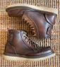 卡特（CAT）马丁靴工装靴男鞋经典款BRAVADO轻户外复古时尚牛皮面机车靴子男 深棕P712950 40 实拍图