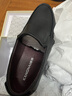 康奈皮鞋男新款牛皮商务套脚一脚蹬休闲男鞋圆头商务皮鞋男 黑色 43 实拍图