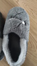 洁丽雅男士包跟棉拖鞋男秋冬季室内居家保暖家居加厚全包毛毛棉鞋女冬天 灰色【收藏加购优先发货】 44-45 (适合43-44码) 实拍图