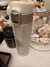 虎牌（TIGER）保温保冷杯一键开弹盖不锈钢水杯子MMJ-A48C-WM奶油雪糕480ml 实拍图
