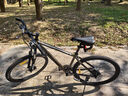 沃雷顿（VORLAD）山地自行车红日300碟刹禧玛诺24速可锁死前叉男士女士通勤单车 灰黑色27.5*17寸（身高170-185） 实拍图