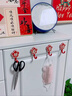 八海鸟挂钩福字8个红色挂钩贴粘钩免打孔新年喜庆挂钩福字强力承重无痕 实拍图