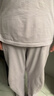 蕉内（Bananain）棉棉305H男女士睡衣睡裤纯棉情侣家居服套装春秋季长袖长裤不闷汗 【女士】粉紫 XL 实拍图