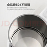 华凌美的出品  电水壶电热水壶1.5L全钢水路 双层隔热防烫 拔盖设计 304不锈钢烧水壶WH-H2a 实拍图