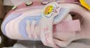 B.Duck小黄鸭儿童运动鞋冬季男女童潮鞋短绒保暖二棉跑鞋3044A粉紫25 实拍图