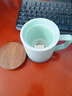 叁旬（sanxun） 知行陶瓷泡茶马克杯带盖过滤水杯女男办公室茶水分离杯子定制 知行马克杯【湖兰釉】 实拍图