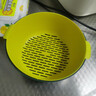 双层塑料洗菜盆沥水篮子厨房神器多功能客厅家用水果盘洗水果菜篮 青黄色 1个 实拍图