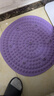 SMOOKY指压板脚底按摩脚垫穴位疏通脚心指压板仿鹅卵石圆形垫慢跑 优雅紫【圆形直径约55cm】 实拍图