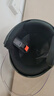 永久新国标3C认证电动车3/4头盔防雾防风保暖秋冬季摩托车骑行男女士四季通用安全帽 502双镜【亚黑】 实拍图