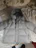 左西男童羽绒服冬季2025新款保暖儿童三防连帽面包服外套 灰色 140 实拍图
